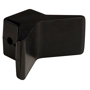 C.E. Smith Bow Y-Stop - 3" x 3" - Black Natural Rubber - 29551