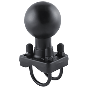 RAM Mounting Systems RAM Mount Double U-Bolt Base w/D Size 2.25" Ball for Rails from 0.75" to 1.25" in Diameter - RAM-D-235U
