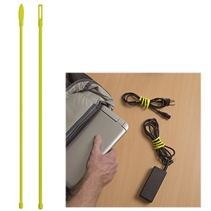 Nite Ize Gear Tie® Cordable™ Twist Tie - 18" - Neon Yellow - 2-Pack - GTK18-33-2R6