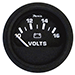 Faria Heavy-Duty Black 2" Voltmeter (10-12VDC)