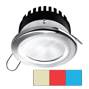 I2Systems Inc i2Systems Apeiron™ Pro A503 Recessed LED - Tri-Color - Cool White/Red/Blue - 3W Dimming - Round Bezel - Chrome Finish - A503-11AAG-HE