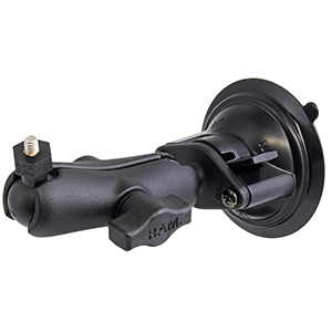 RAM Mounting Systems RAM Mount Suction Cup Mount w/1" Ball, including M6 X 30 SS HEX Head Bolt, f/Raymarine Dragonfly-4/5 & WiFish Devices - RAM-B-224-1-379-M616U