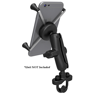 RAM-Mount-Handlebar-Rail-Mount-wZinc-Coated-U-Bolt-Base-Universal-X-Grip-Large-PhonePhablet-Cradle