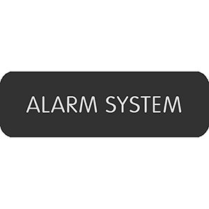 Blue Sea Systems Blue Sea Large Format Label - "Alarm System" - 8063-0032