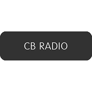 Blue Sea Systems Blue Sea Large Format Label - "CB Radio" - 8063-0090
