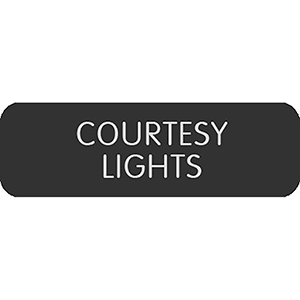 Blue Sea Systems Blue Sea Large Format Label - "Courtesy Lights" - 8063-0114