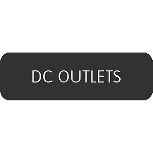 Blue Sea Systems Blue Sea Large Format Label - "DC Outlets" - 8063-0120