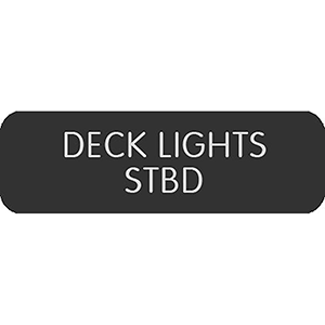 Blue Sea Systems Blue Sea Large Format Label - "Deck Lights STBD" - 8063-0128