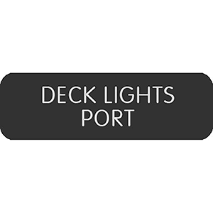 Blue Sea Systems Blue Sea Large Format Label - "Deck Lights PORT" - 8063-0127