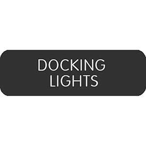 Blue Sea Systems Blue Sea Large Format Label - "Docking Lights" - 8063-0143