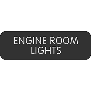 Blue Sea Systems Blue Sea Large Format Label - "Engine Room Lights" - 8063-0155
