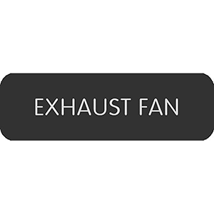 Blue Sea Systems Blue Sea Large Format Label - "Exhaust Fan" - 8063-0175