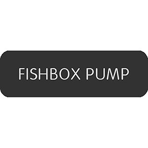 Blue Sea Systems Blue Sea Large Format Label - "Fishbox Pump" - 8063-0520