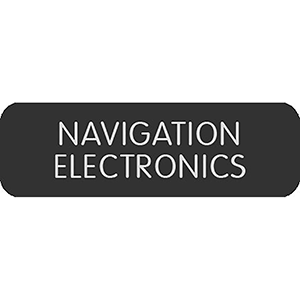 Blue Sea Systems Blue Sea Large Format Label - "Navigation Electronics" - 8063-0325