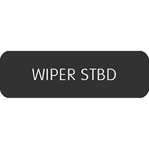 Blue Sea Systems Blue Sea Large Format Label - "Wiper STBD" - 8063-0451