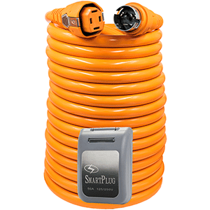 SmartPlug 50 Amp 50' Dual Configuration Cordset w/Tinned Wire & 50 Amp Non Metallic Gray Inlet - C50504BM50PG