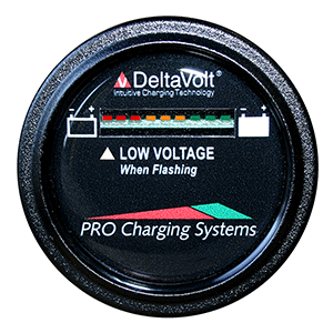 Dual Pro Battery Fuel Gauge - DeltaView Link Compatible - 24V System (2-12V Batteries, 4-6V Batteries)