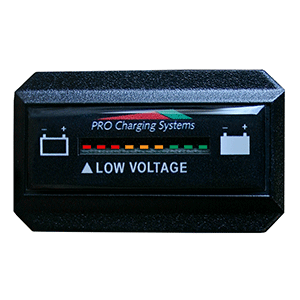 Dual Pro Battery Fuel Gauge - DeltaView Link Compatible - Rectangle - 24V System (2-12V Battery, 4-6V Batteries)