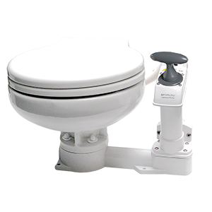 Johnson Pump AquaT™ Manual Marine Toilet - Super Compact - 80-47625-01