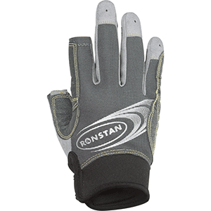 Ronstan Sticky Race Glove - 3-Finger - Grey - XXS - RF4881XXS