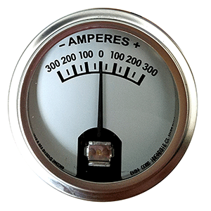 Faria Beede Instruments Faria Ammeter - White w/Stainless Steel Bezel - AP0326