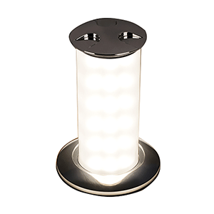 Quick Secret 6W Retractable Lamp w/Automatic Switch IP66 Mirrored Chrome Finish - Daylight White LED - FASP1572S11CD00