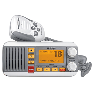 UNIDEN UM435 WHITE FIXED MOUNT VHF RADIO