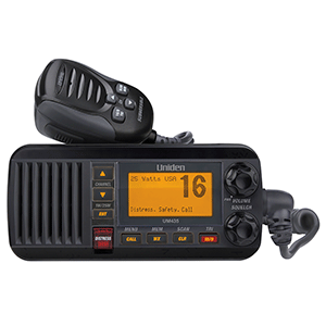 UNIDEN UM435 FIXED MOUNT VHF RADIO BLACK