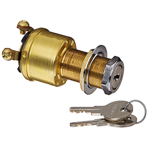 Cole Hersee 4 Position Brass Ignition Switch - M-712-BP