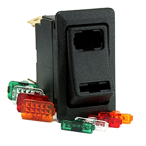 Cole Hersee Lighted Rocker Switch SPDT On-Off-On 4 Blade