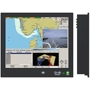 Hatteland Series X - Generation 2 (G2) High-Bright 19" Multi-Power Display w/Buttons - AC/DC 24V