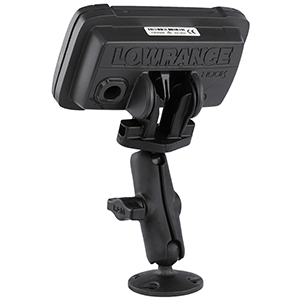 RAM Mounting Systems RAM Mount B Size 1" Composite Fishfinder Mount for the Lowrance Hook2 Series - RAP-B-101-LO12