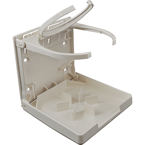 Attwood Marine Attwood Fold-Up Drink Holder - Dual Ring - White - 2449-7