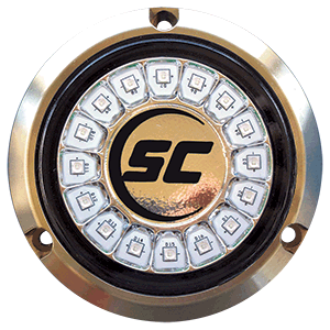 Shadow-Caster LED Lighting Shadow-Caster Great White Single Color Underwater Light - 16 LEDs - Bronze - SCR-16-GW-BZ-10