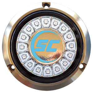 Shadow-Caster LED Lighting Shadow-Caster Bimini Blue Single Color Underwater Light - 16 LEDs - Bronze - SCR-16-BB-BZ-10