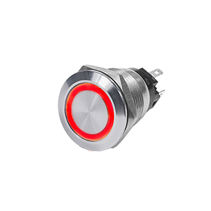 Blue Sea Systems Blue Sea 4162 SS Push Button Switch - Off-On - Red - 10A