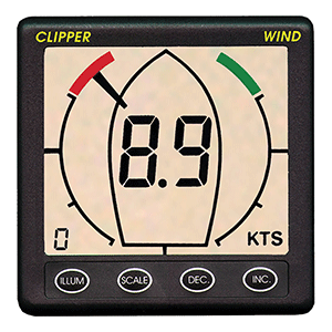 Clipper Tactical True Apparent Wind Display Repeater - CLIP-TWNDRP