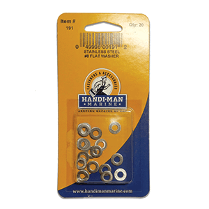 Handi-Man Marine Handi-Man Stainless Steel Flat Washer - #8 - 191