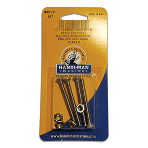 Handi-Man Marine Handi-Man Phillips Machine Oval Screw - 10-24 x 2 - 697