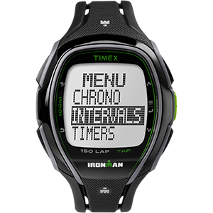 Timex IRONMAN® Sleek 150 Tab Watch - Black/Green - TW5K96400JV