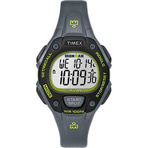 Timex IRONMAN® Classic 30 Mid-Size Watch - Grey/Lime/Black - TW5M14000JV