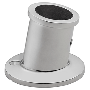 Whitecap Top-Mounted Flag Pole Socket - Stainless Steel - 1" ID - 6147