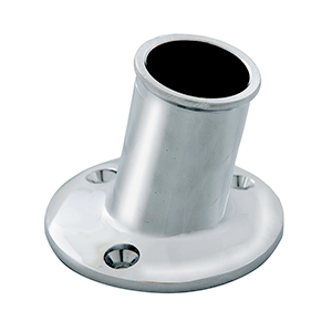 Whitecap Top-Mounted Flag Pole Socket CP/Brass - 1" ID - S-5002