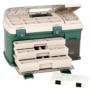 Plano 3-Drawer Tackle Box XL – Green/Beige
