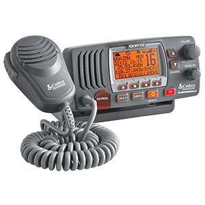 Cobra Electronics Cobra MR F77B Fixed Mount Class D VHF Radio - 25W - Gray - MR F77B GPS