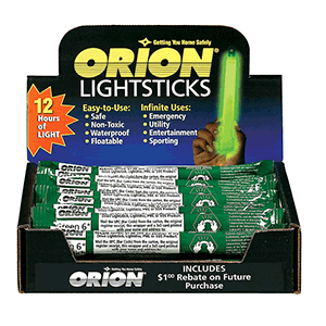 Orion Lightstick Display - 24 Green Lightsticks - 902