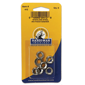 Handi-Man Marine Handi-Man Stainless Steel Finish Washer #10 - 412