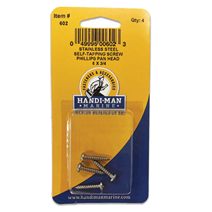 Handi-Man Marine Handi-Man Stainless Steel Phillips Self Tapping Pan Screw - 6 x 3/4 - 602