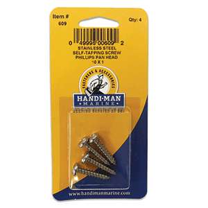 Handi-Man Marine Handi-Man Stainless Steel Phillips Self Tapping Pan Screw - 10 x 1 - 609