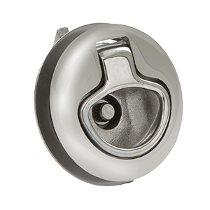 Whitecap Mini Slam Latch Stainless Steel Locking Pull Ring - 6138C